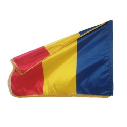 Steag România satinat cu franjuri