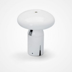 Vârf decorativ din PVC, alb, model ciupercă