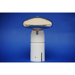 Vârf decorativ pentru catarg, din PVC, model ciupercă, auriu