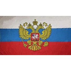 Steag Rusia cu stema