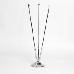 3 stegulețe pentru birou 15 x 21 cm cu suport cromat