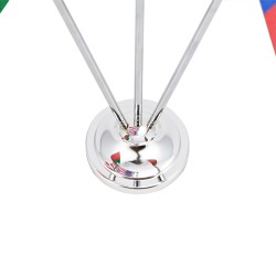 3 stegulețe pentru birou 15 x 21 cm cu suport cromat de lux