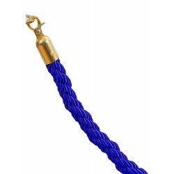 Șnur răsucit pentru stâlp delimitator, cu capete aurii și cârlige