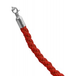 Șnur răsucit pentru stâlp delimitator, cu carabine cromate