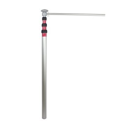 Catarg telescopic din aluminiu 600 cm cu brat rotativ banner lift